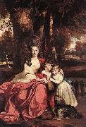 Sir Joshua Reynolds Lady Elizabeth Delme and her Children oil painting artist
